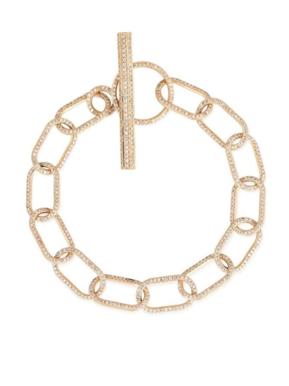 Dreamshine 14K (or 18k upon request) Yellow Gold Diamond Link Bracelet